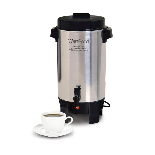 CAFETERA PERCOLADORA DE 42 TAZAS ALUMINIO WESTBEND