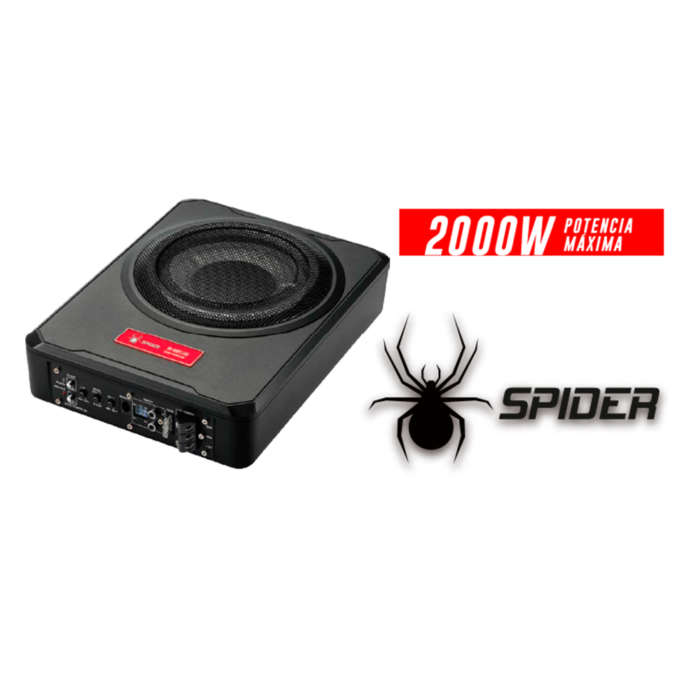 SUBWOOFER AMPLIFICADO SLIM SPIDER 2000 WATTS