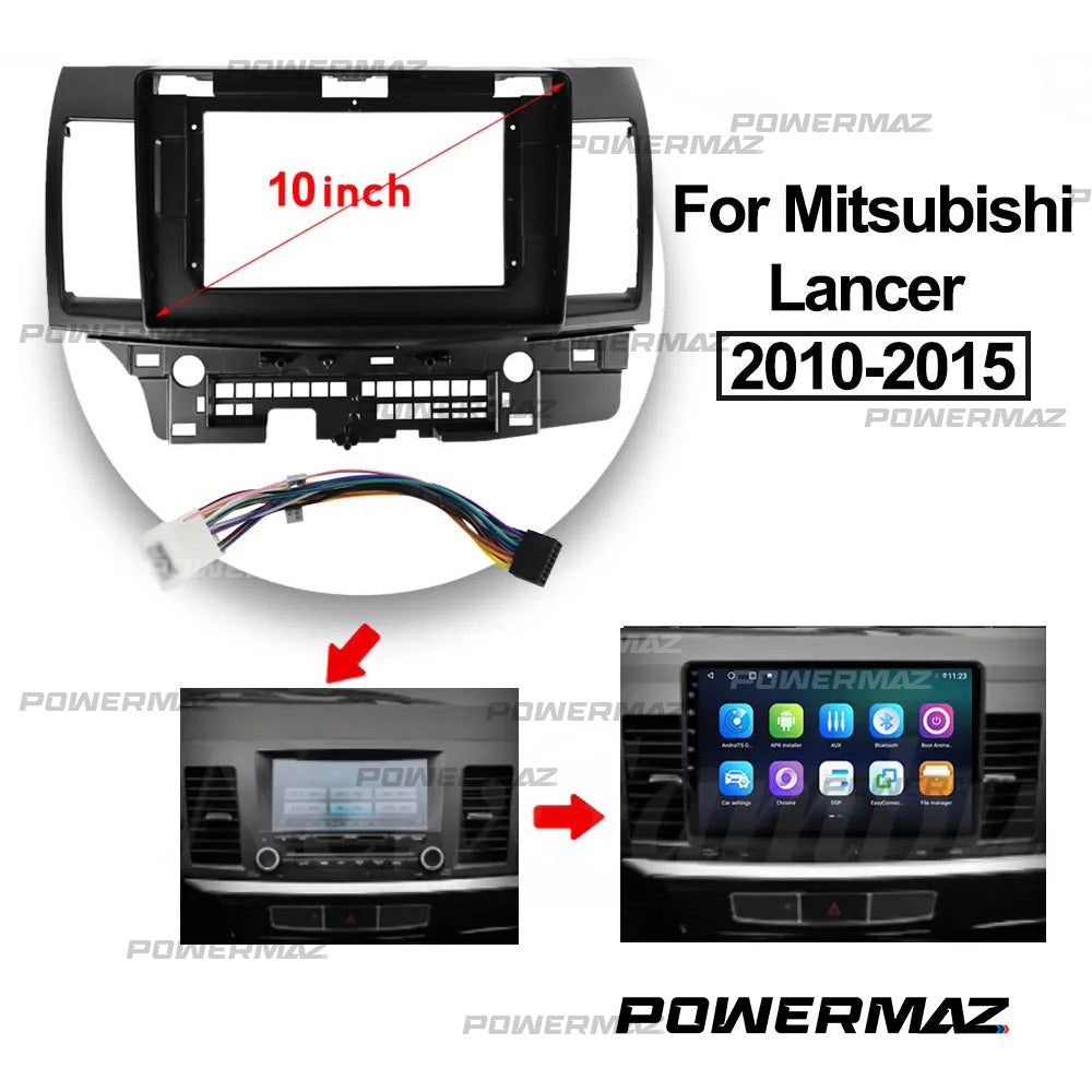 Dash Kit de 10 Pulgadas MITSUBISHI LANCER 2010 al 2018