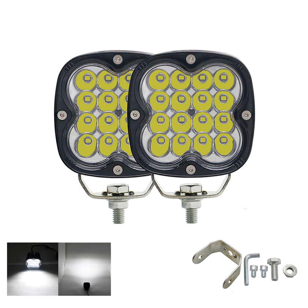 2 NEBLINERAS LED 350 WATTS 3 PULGADAS