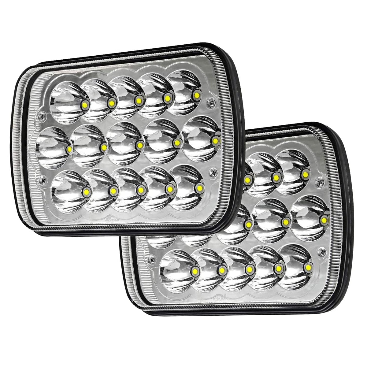 SILVINES LED BLANCOS 7X5 PULGADAS PARA PICK UP Y 22R