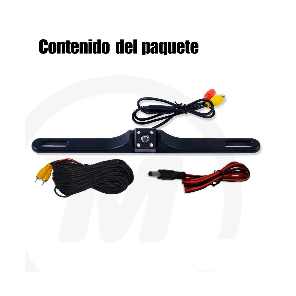 CÁMARA DE RETROCESO CON BASE PARA PLACA CON VISIÓN NOCTURNA