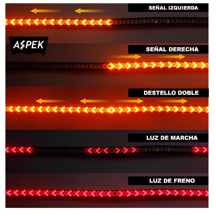 Tira led trasera 1.20 metros