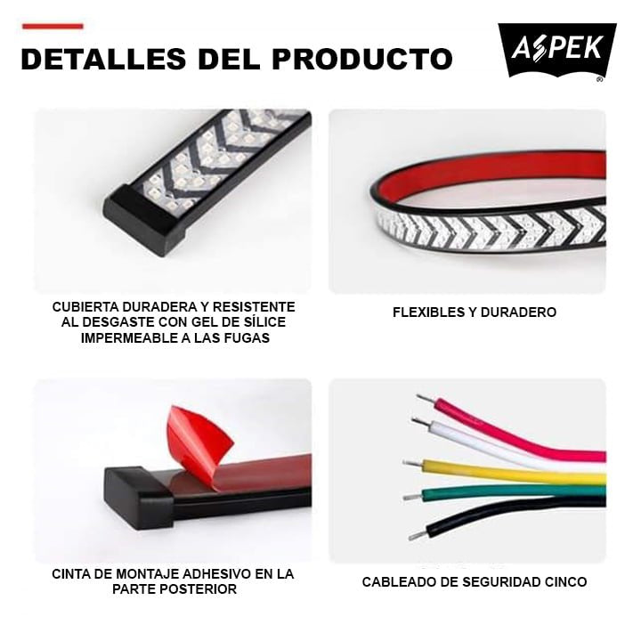 Tira led trasera 1.20 metros