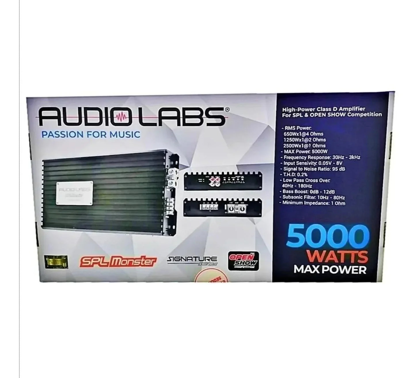 AMPLIFICADOR AUDIOLABS 5000 WATTS MONOBLOCK