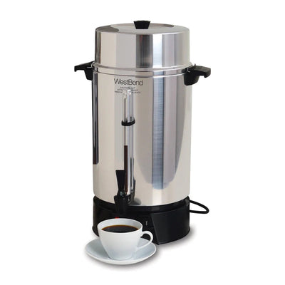 CAFETERA PERCOLADORA DE 100 TAZAS ALUMINIO WESTBEND