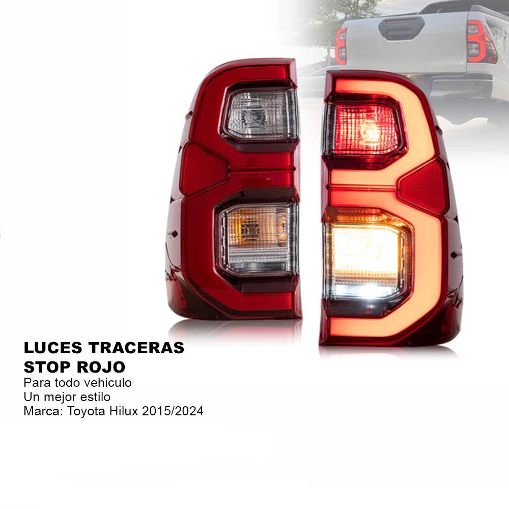 LUCES TRASERAS STOP PARA HILUX AHUMADOS Y ROJOS