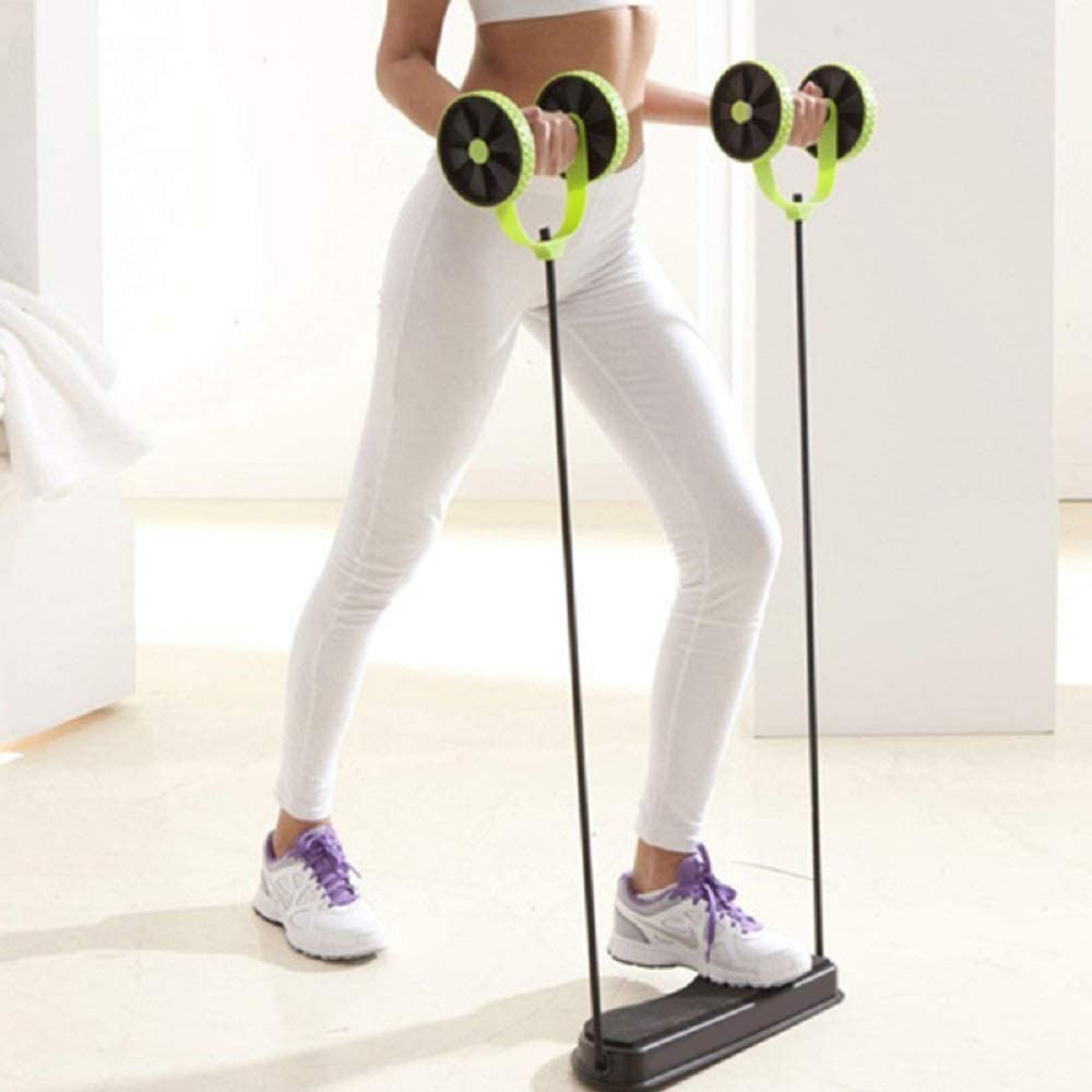 Entrenadores abdominales Doble Ab Roller Wheel Fitness