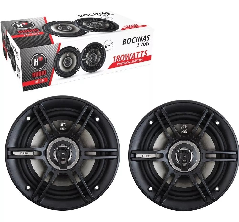 BOCINAS HF AUDIO 180 WATTS 6 PULGADAS