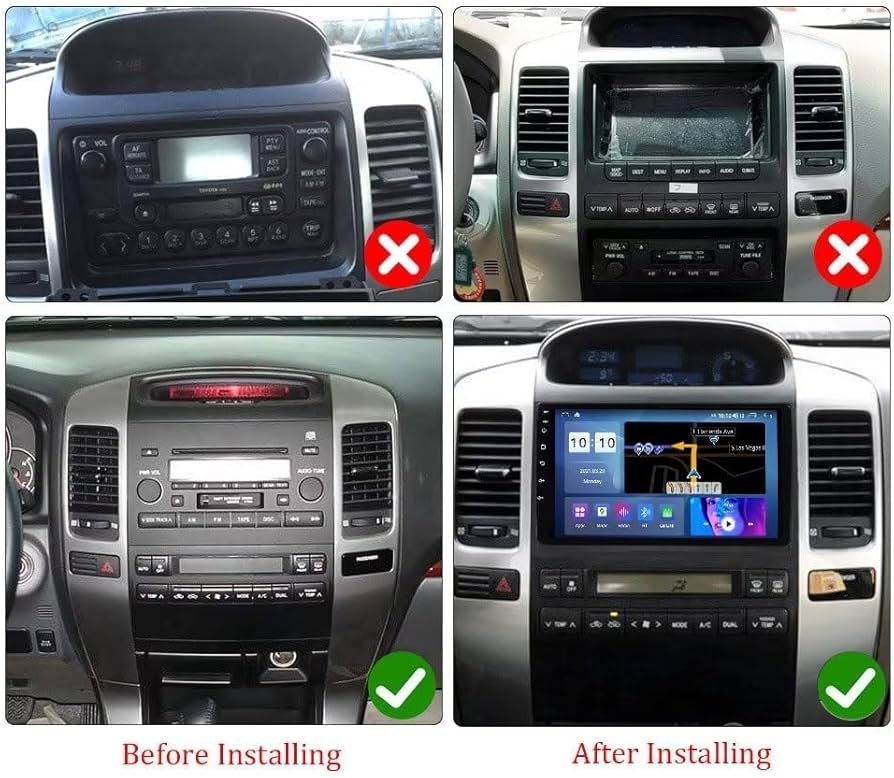 Dash Kit de 9 Pulgadas TOYOTA PRADO 2010 al 2013