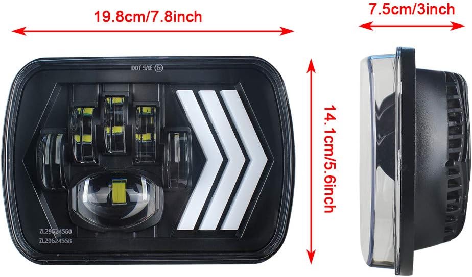 SILVINES LED 7X5 PULGADAS PARA PICKUP 22R