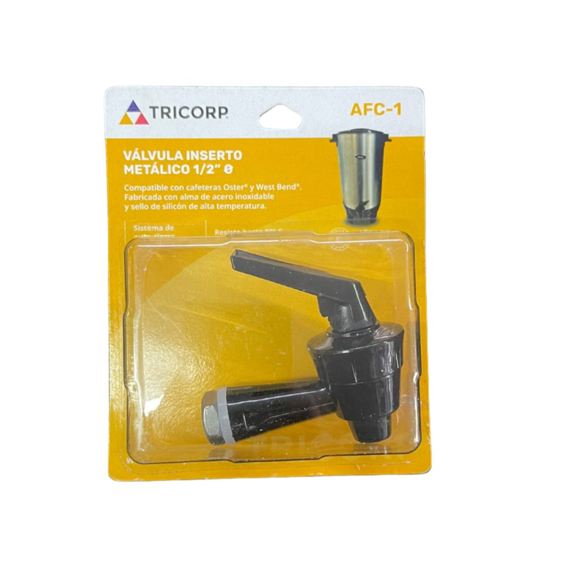 Valvula para cafetera inserto metalico AFC-1 de 1/2