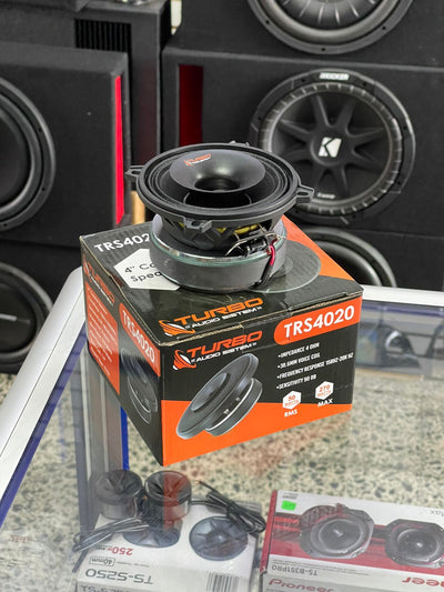 PAR DE BOCINAS DE 4 `` CON DRIVER INCORPORADO 270 WATTS / TSR4020