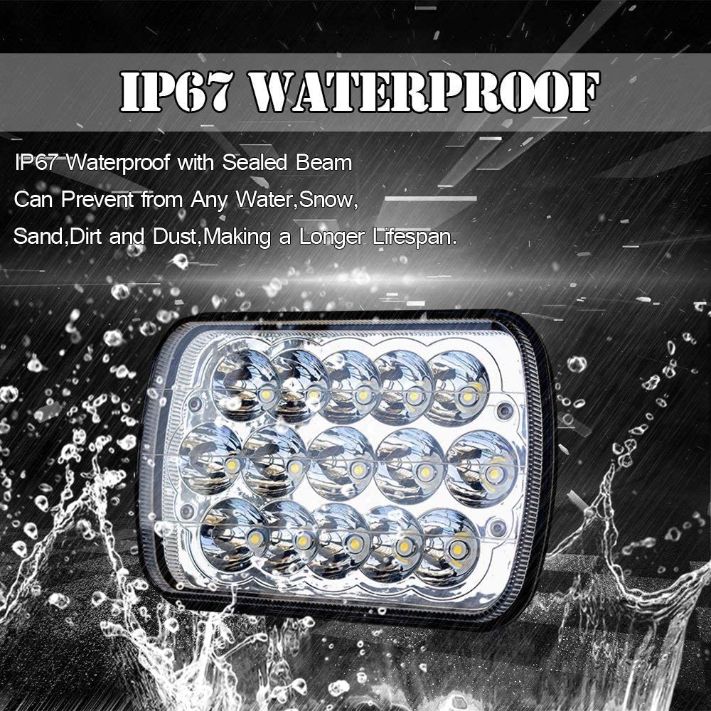 SILVINES LED BLANCOS 7X5 PULGADAS PARA PICK UP Y 22R