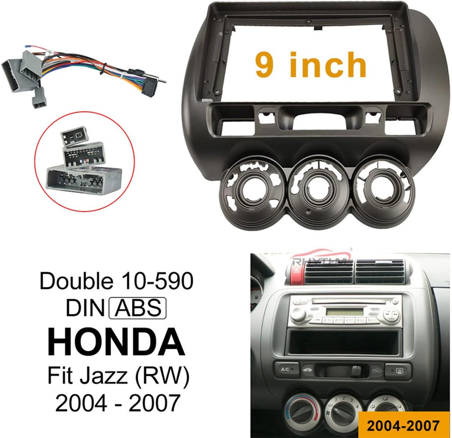 Dash Kit de 9 Pulgadas HONDA FIT 2002 al 2007