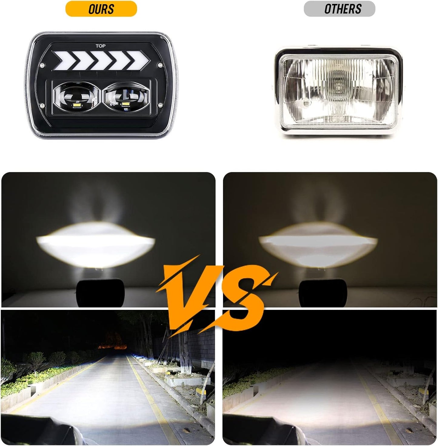 SILVINES LED 7X5 PULGADAS PARA PICKUP 22R