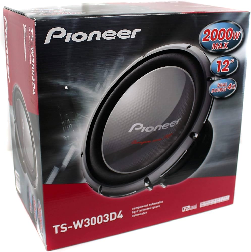 SUBWOOFER CHAMPION SERIES PRO PIONEER 20000 WATTS 12 PULGADAS /TS-W3003D4