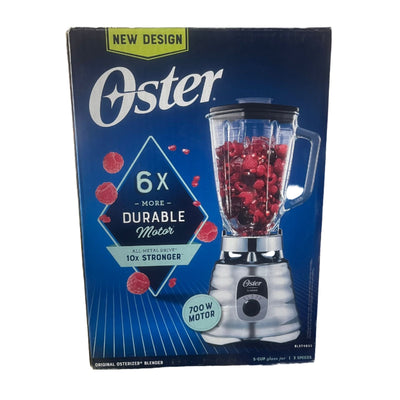Licuadora Oster Cromada De 3 Velocidades, 700 Watts, BLST4655