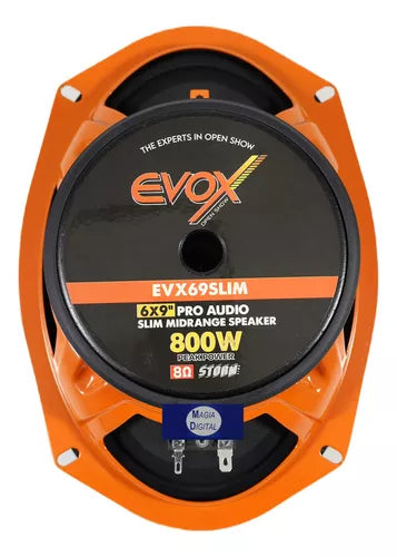 MEDIO RANGO EVOX DE 6X9 DE 800 WATTS