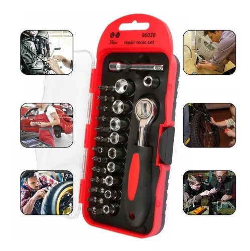 Juego De Copas 38pcs Repair Tools Set 90038
