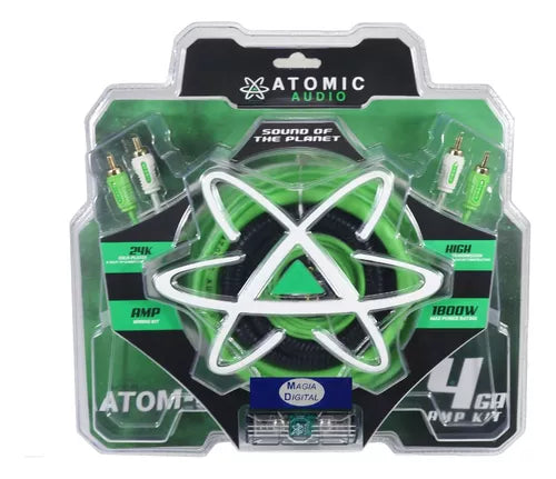 KIT DE CABLES CALIBRE 4 / 1800 WATTS ATOMIC