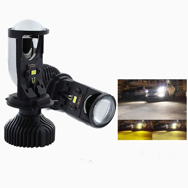 FOCO ELITE H4 CON LUPA DOBLE COLOR