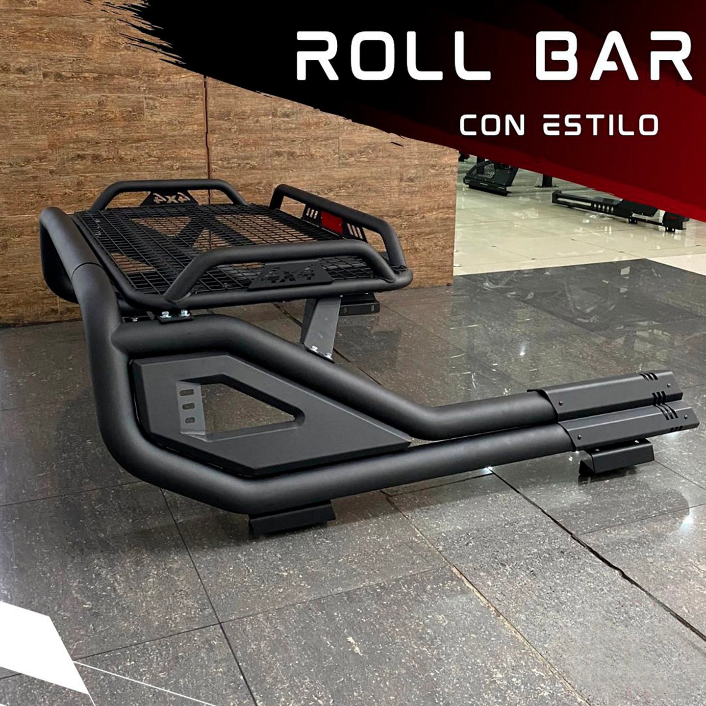 ROLL BAR COMANDO CON CANASTA