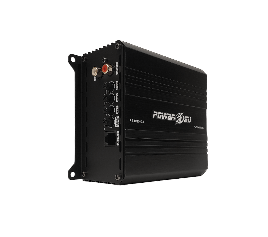 Amplificador POWERSU 600W RMS 1 canal Clase D C/Negra