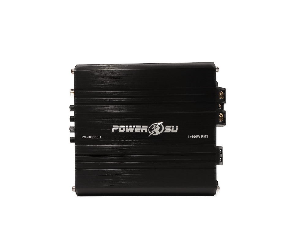Amplificador POWERSU 600W RMS 1 canal Clase D C/Negra