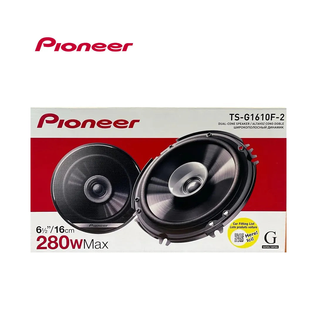 PAR DE BOCINAS PIONEER 280 WATTS 6 PULGADAS TS-G1610F-2