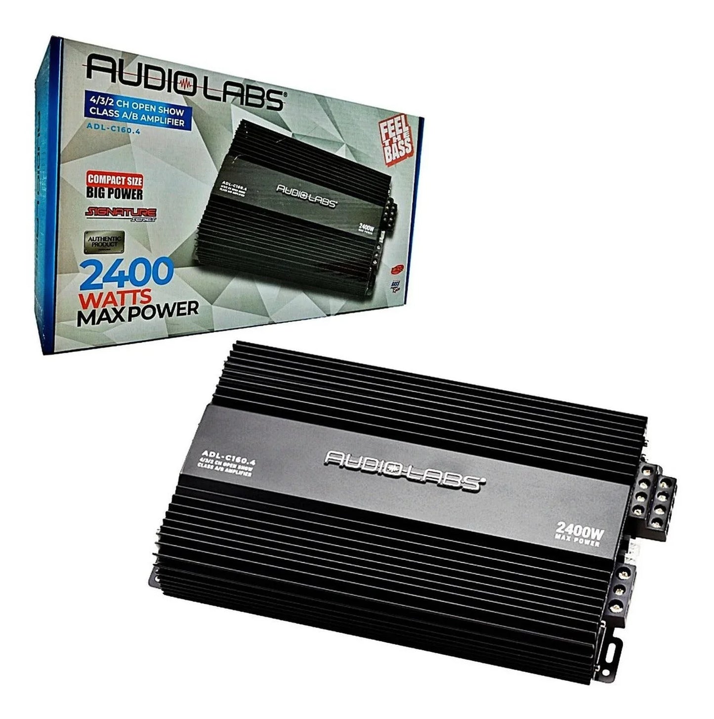 AMPLIFICADOR AUDIOLABS 2400 WATTS 4 CANALES