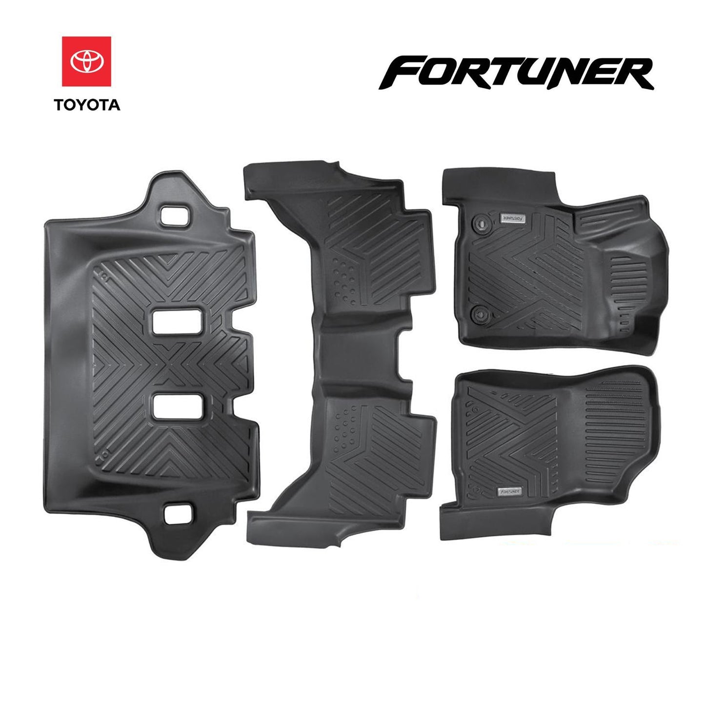 ALFOMBRA 3D para Toyota Fortuner 2013 al 2024 4 Piezas