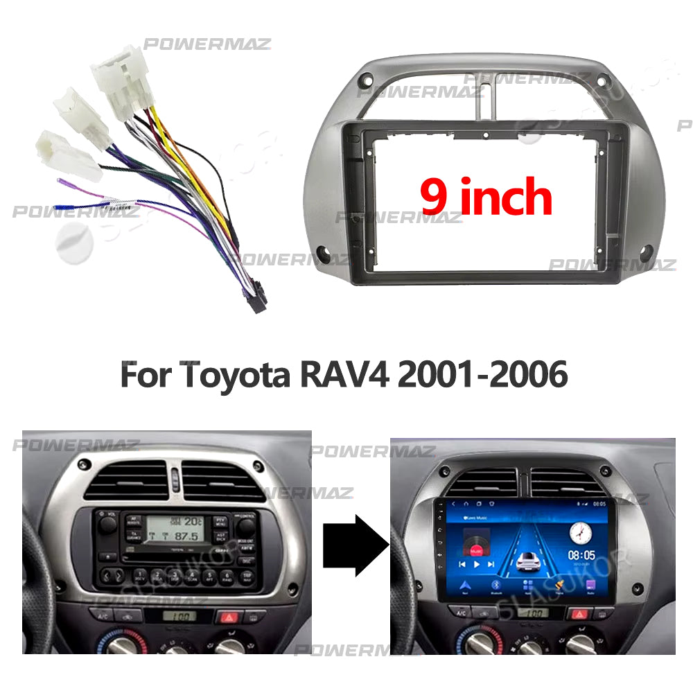 Dash Kit de 9 Pulgadas TOYOTA RAV4 2001 al 2006