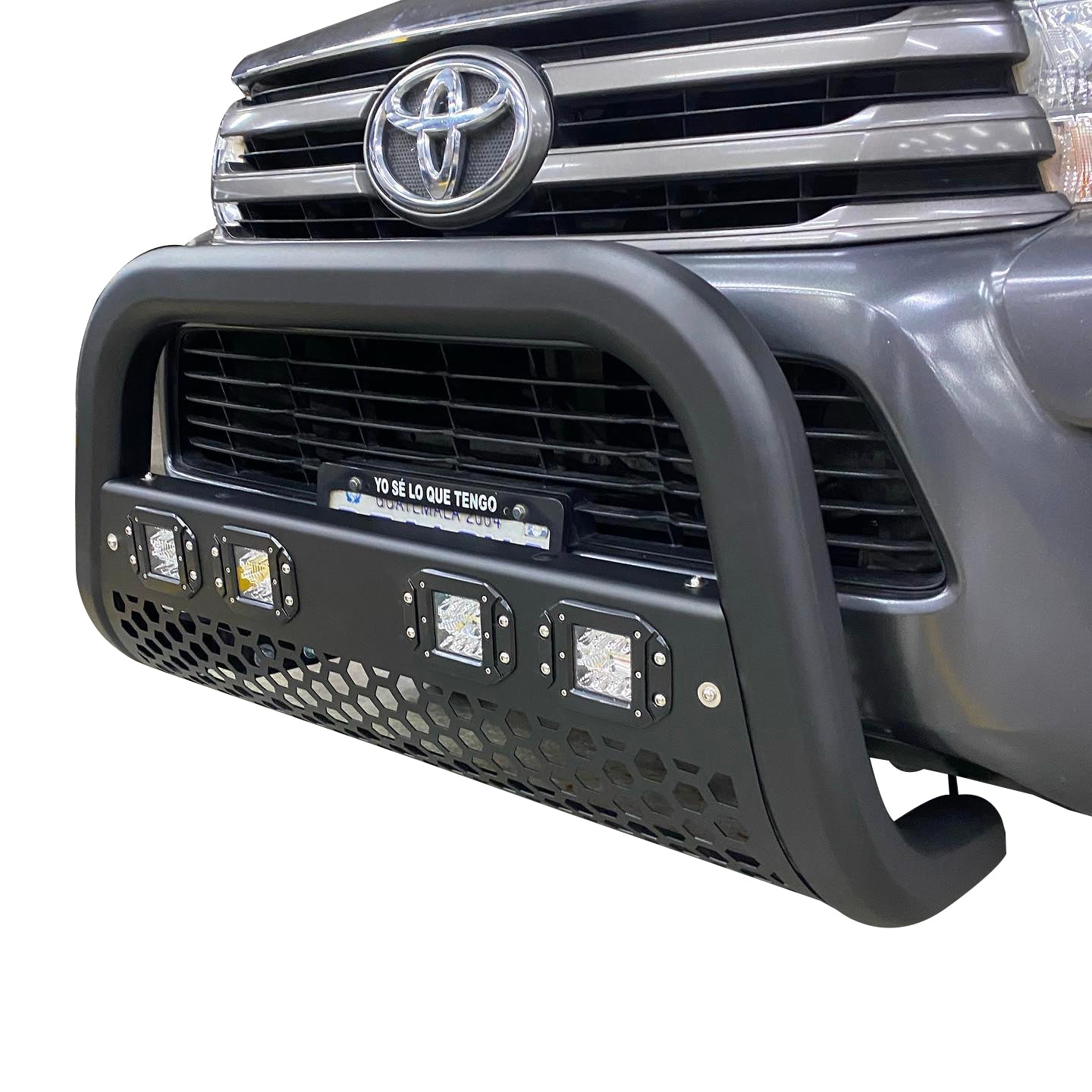 DEFENSA CENTRAL TUBO HEXAGONAL CON 4 NEBLINERAS