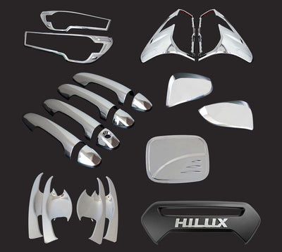 KIT DE CROMOS DE HILUX 2.8 REVO ROCCO 2020 al 2021