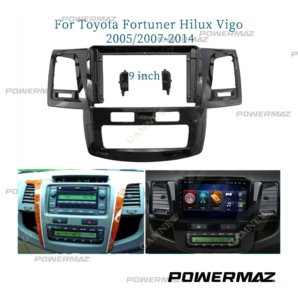 Dash Kit de 9 Pulgadas TOYOTA FORTUNER Y HILUX VIGO 2008 al 2014