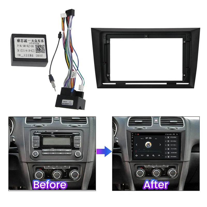 Dash Kit de 9 Pulgadas VOLKSWAGEN GOLF 6 2008 al 2016