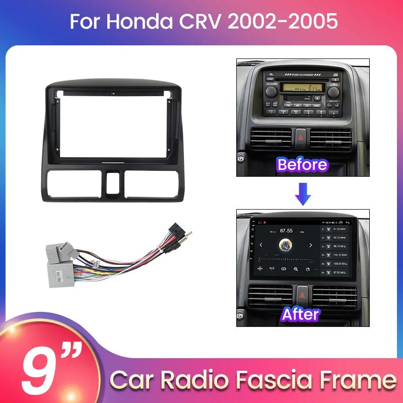 Dash Kit de 9 Pulgadas HONDA CRV 2001 al 2006