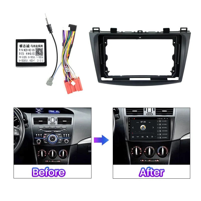 Dash Kit de 9 Pulgadas MAZDA 3 2010 al 2013