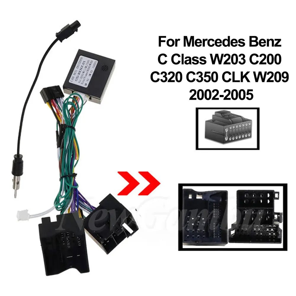 Dash Kit de 9 Pulgadas MERCEDES BENZ C CLASS C200, C320, C350, CLK, W209, 2002, 2003 al 2005