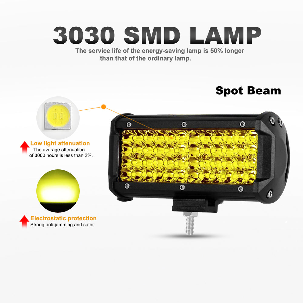 BARRAS LED 100 WATTS 7 PULGADAS