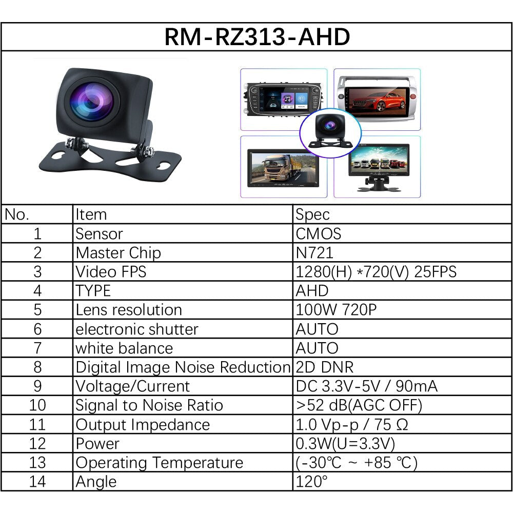 CÁMARA DE RETROCESO SNIPER 135 GRADOS / CMR240