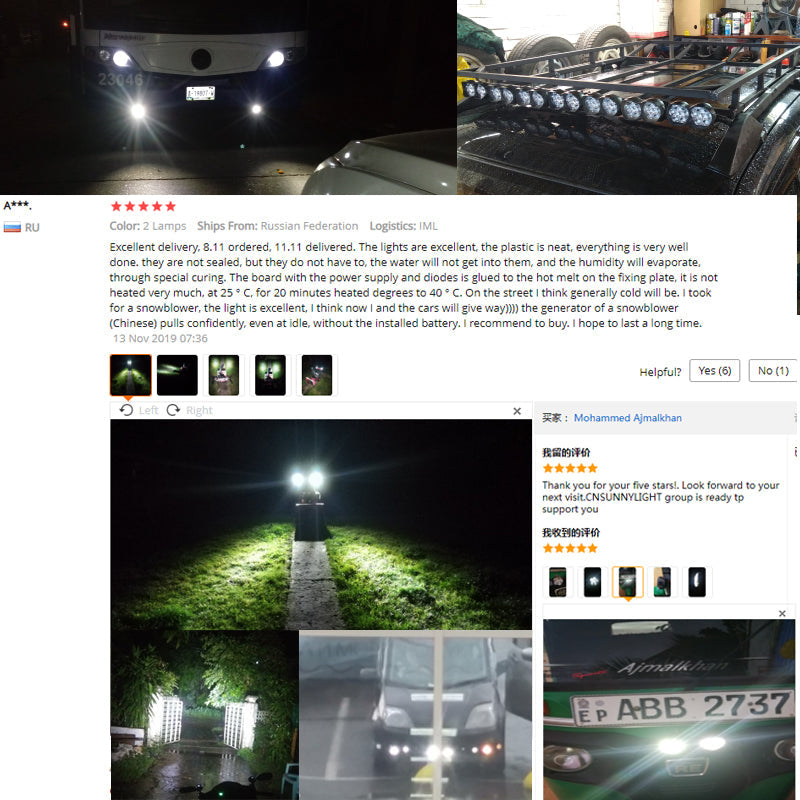 2 NEBLINERAS LED 48 WATTS 6¨