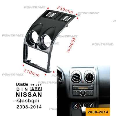 Dash Kit de 9 Pulgadas NISSAN QASHQAI / rogue  2008 al 2014