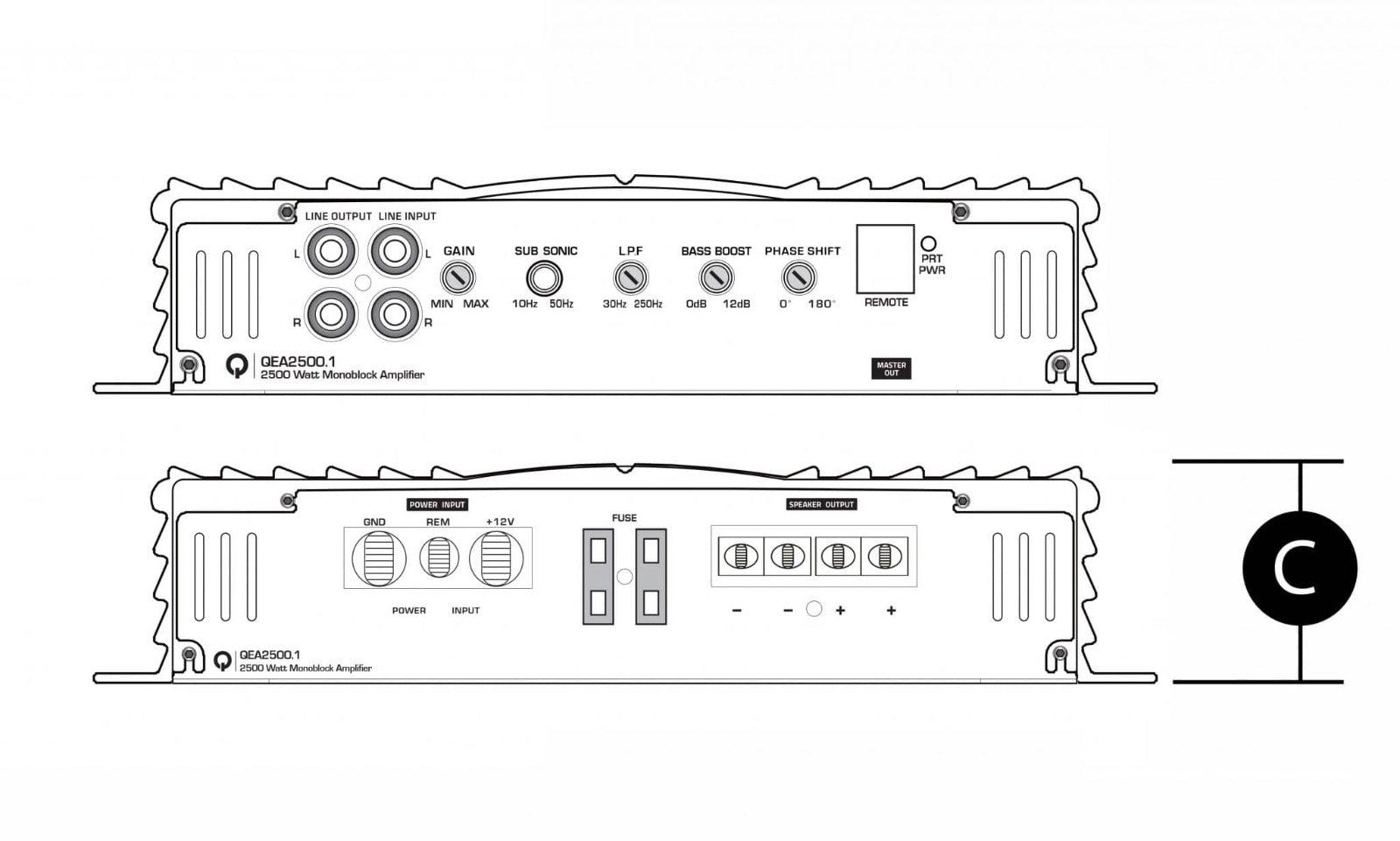 AMPLIFICADOR 1500W MONOBLOCK QUANTUM AUDIO