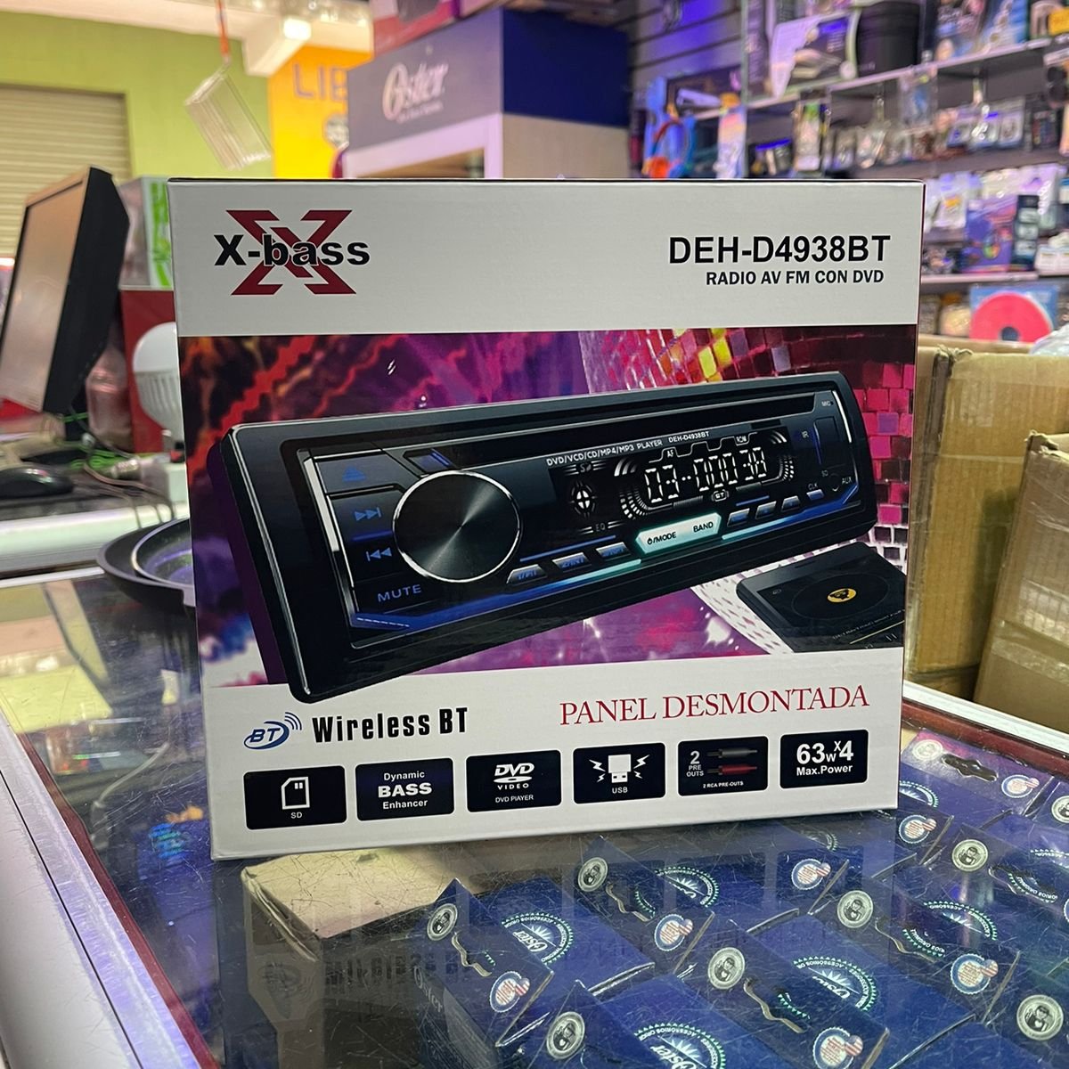 RADIO X-BASS CARATULA DESMONTABLE