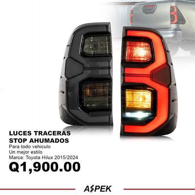 LUCES TRASERAS STOP PARA HILUX AHUMADOS Y ROJOS