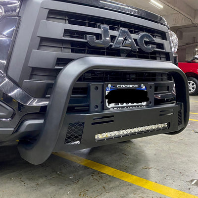 DEFENSA CENTRAL TUBO HEXAGONAL CON BARRA LED