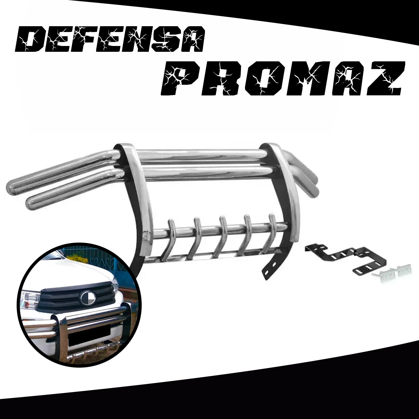 DEFENSA CROMADA UNIVERSAL PROMAZ