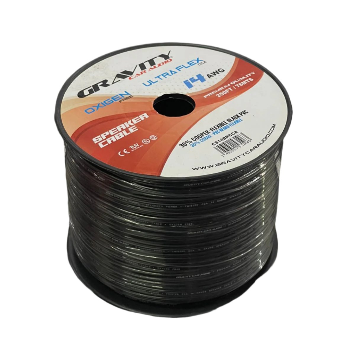 Rollo de cable para bocina GRAVITY ultra flex Calibre 14 76 mts